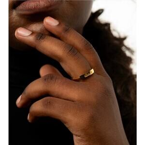 Nominal Alhamdulillah Bar Ring, size 8.